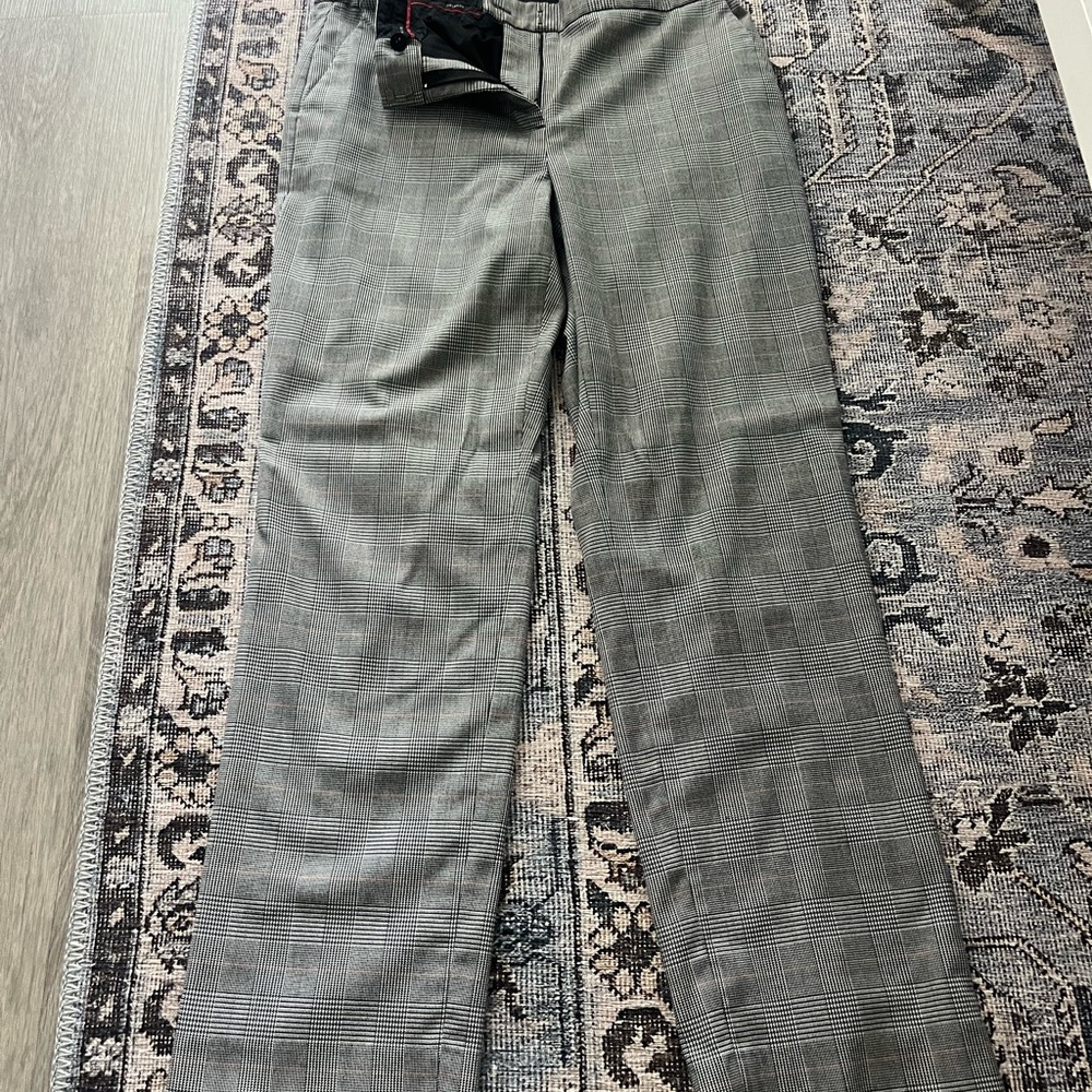 Talbots Gray Plaid Trousers